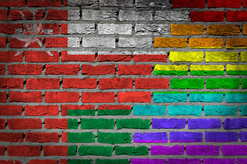 Dark brick wall - LGBT rights - Oman