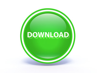 download circular icon on white background