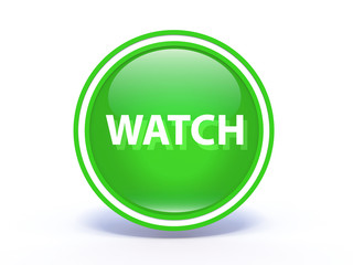 watch circular icon on white background