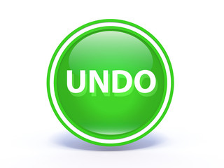 undo circular icon on white background
