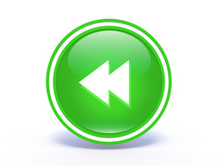 scroll circular icon on white background