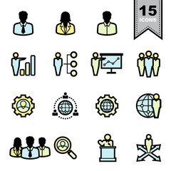 Business icons set