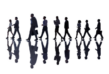 Group of Business People Walking