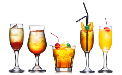 Set of cocktails