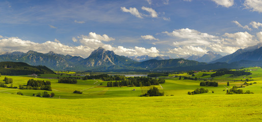 Bayern Alpen Berge Landschaft Panorama