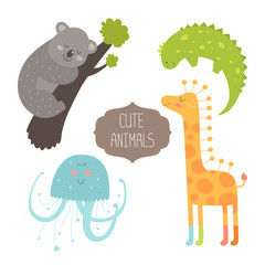 Cute animals collection