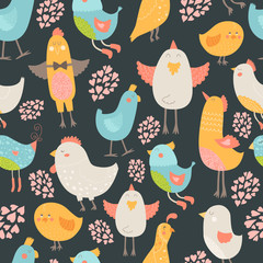 Cute birds collection