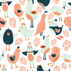 Cute birds collection