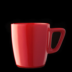 Cup over black