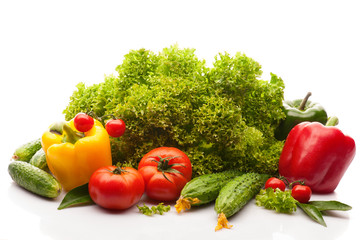 Fresh vegetables isolated