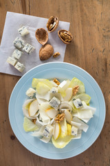 Endive Salad with Gorgonzola, Pears and Walnuts