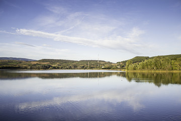 Park and lake landscape