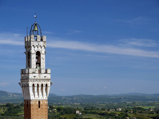 Torre Palazzo Pubblico, Siena, Toscana, Italia