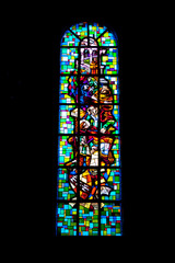 Vitrail de l'église St Pierre et St Paul à Eguisheim, Alsace
