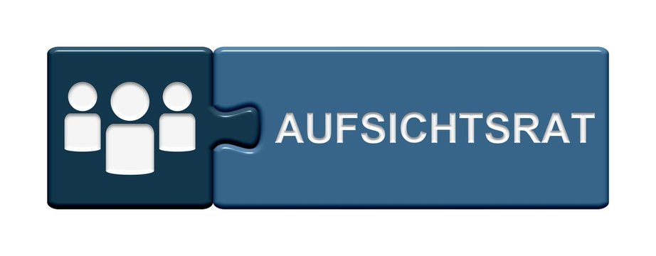 Puzzle Button blau: Aufsichtsrat