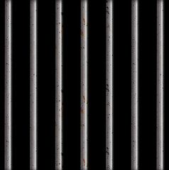 Jail rust Bars Black Background
