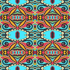 seamless geometry vintage pattern, ethnic style ornamental backg