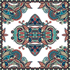 Foto op Canvas Traditional ornamental floral paisley bandanna. You can use this © Kara-Kotsya