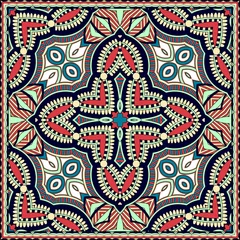 Foto op Aluminium Traditional ornamental floral paisley bandanna. You can use this © Kara-Kotsya