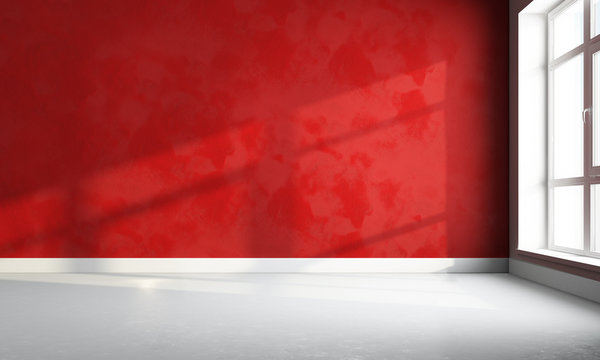 3d   bright wall and floor