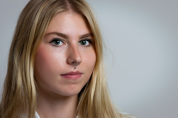 Naklejka premium Blonde girl portrait