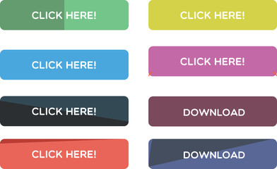 Flat web buttons