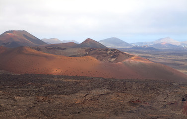 Naklejka premium Mountain on Lanzarote, Canarian island Spain