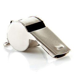 Metal coaches or referees whistle
