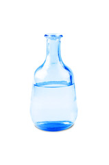 Blue vase isolated on a white background