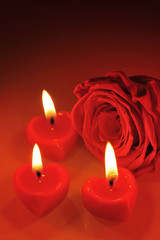 Kerzenherzen