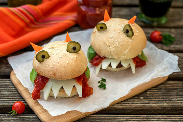 Burgers in the shape of devil