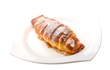 Croissant with jam