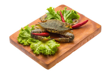 Raw crab