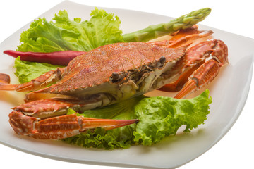 Boiled crab