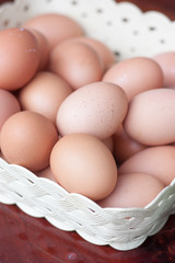 Eggs in a basket