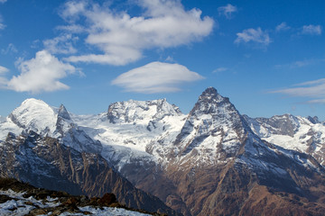Obraz premium Landscape of mountains Caucasus region in Russia