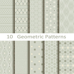 set of ten geometric patterns - 71600067