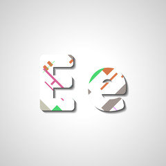 Colorful letter alphabet