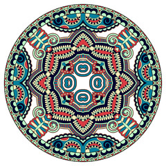 decorative design of circle dish template, round geometric patte