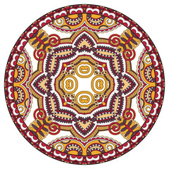 decorative design of circle dish template, round geometric patte