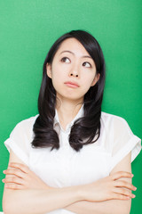 Fototapeta premium 考える女性
