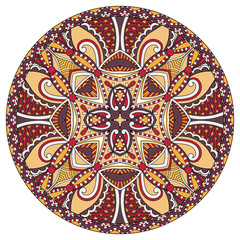 decorative design of circle dish template, round geometric patte