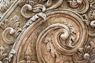 Spiral cement Thai pattern