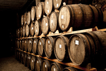 Wine barrels