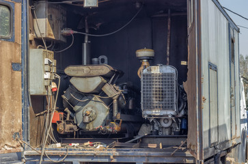 Mobile generator truck mounted