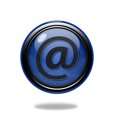 Email circular icon on white background