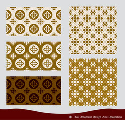 Vector of Thai Ornament design and pattern