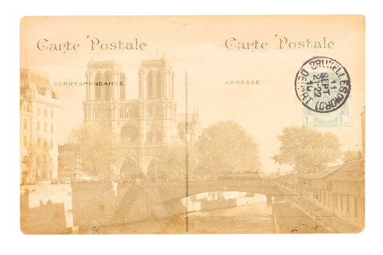 old Paris postcard