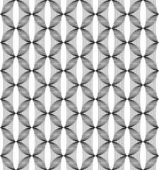 Black and white geometric seamless pattern with line.