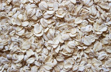 background soft light flakes of rolled oats
